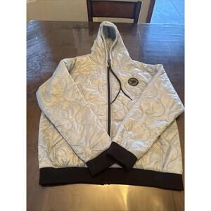 Savage Tacticians Light Grey Zip Bomber Jacket Size XL SAVTAC